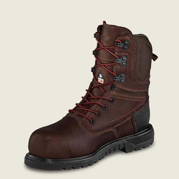 Women's Red Wing Brnr XP 8-inch, CSA Safety Toe Boot Waterproof Boots Black | IL842EADL