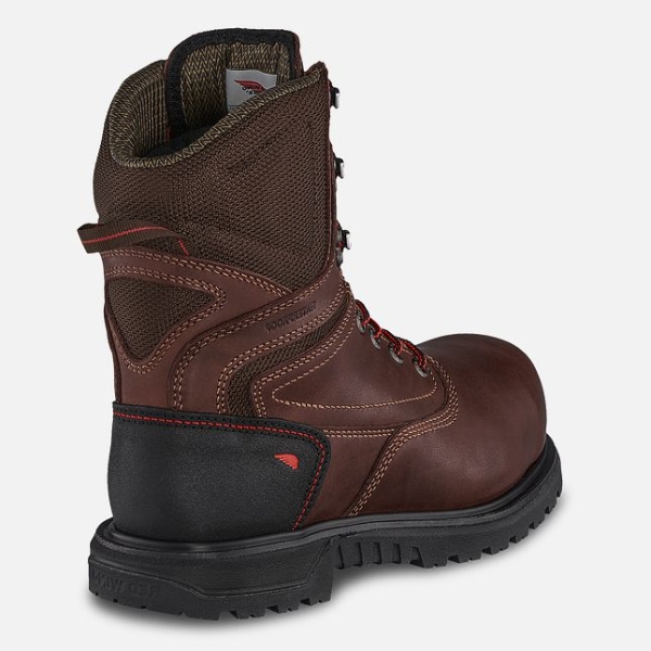 Women's Red Wing Brnr XP 8-inch Waterproof CSA Waterproof Shoes Brown | IL310NBDT