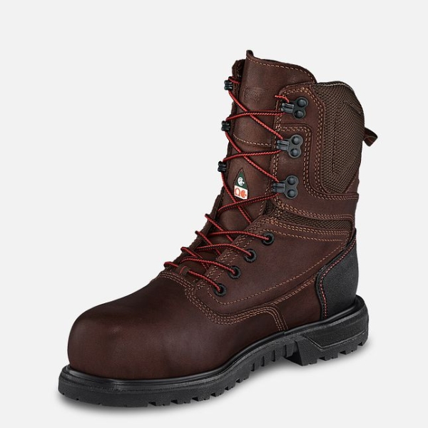 Women's Red Wing Brnr XP 8-inch Waterproof CSA Waterproof Shoes Brown | IL310NBDT