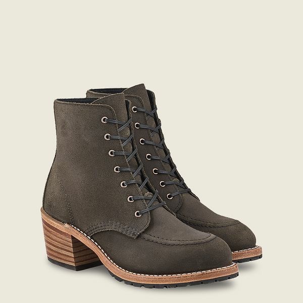 Women's Red Wing Clara Heeled Boot Heritage Boots Grey | IL463CEZF