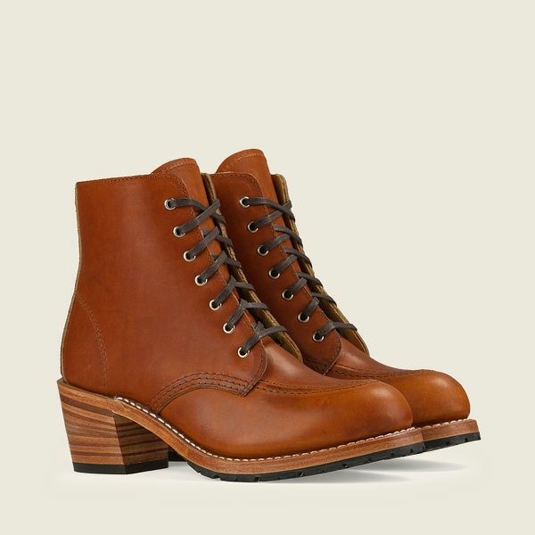 Women's Red Wing Clara Heeled Boot Heritage Boots Brown | IL810ZQOF