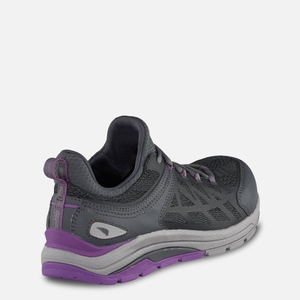 Women's Red Wing Cooltech™ Athletics Safety Toe Work Shoes Grey / Purple | IL518QJUG