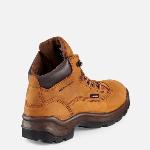 Women's Red Wing Flexbond 5-inch Waterproof Safety Shoes Brown | IL210DSEW