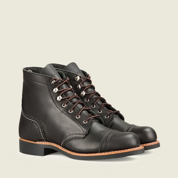 Women's Red Wing Iron Ranger Short Boot Heritage Boots Black | IL691UJFI