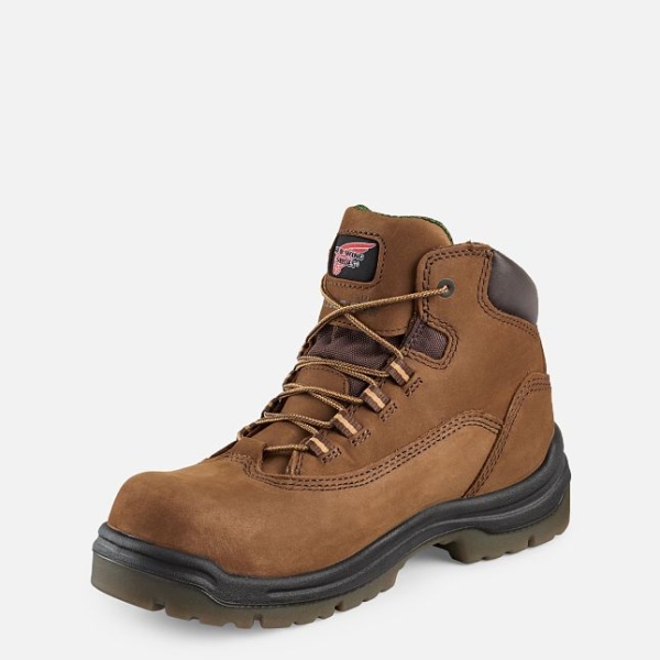 Women's Red Wing King Toe® 5-inch Waterproof Waterproof Shoes Brown | IL142APXN