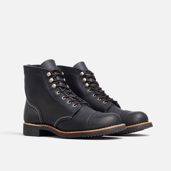 Women's Red Wing Short Boundary Leather Heritage Shoes Black | IL932UFCS