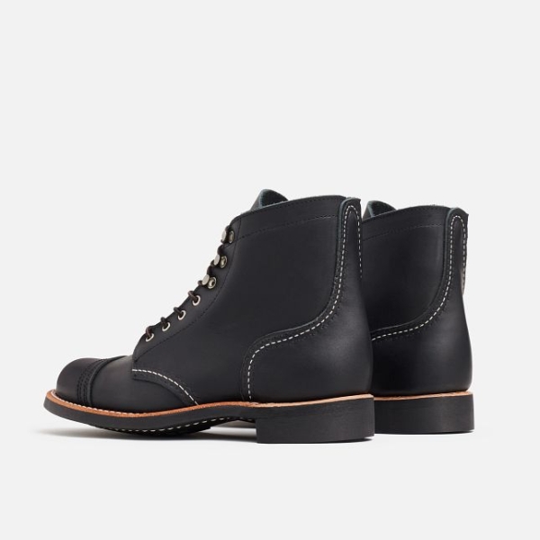 Women's Red Wing Short Boundary Leather Heritage Shoes Black | IL932UFCS