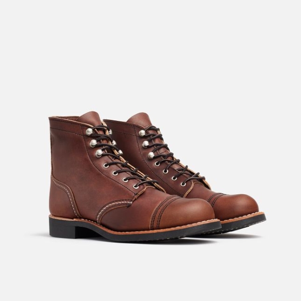 Women's Red Wing Short Harness Leather Heritage Shoes Brown | IL751IQWJ