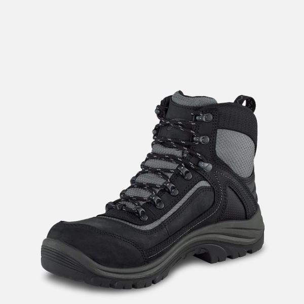 Women's Red Wing Tradeswoman 6-inch Waterproof Waterproof Shoes Black / Grey | IL132LMEW