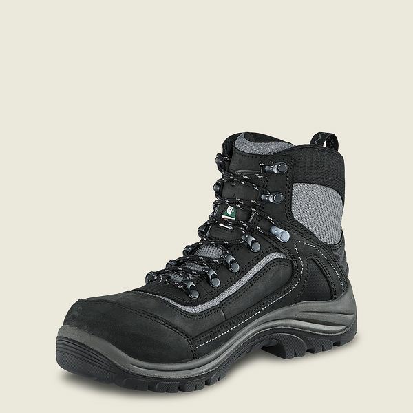 Women's Red Wing Tradeswoman 6-inch Waterproof CSA Safety Toe Hiking Boots Black | IL726ZSRI