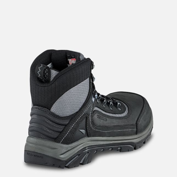 Women's Red Wing Tradeswoman 6-inch Waterproof CSA Hiker Waterproof Shoes Black / Grey | IL761WVSQ