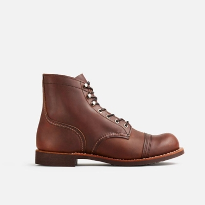 Men's Red Wing 6-Inch Harness Leather Heritage Shoes Brown | IL496AYRO