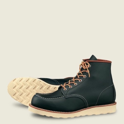 Men's Red Wing Classic Moc 6-inch boot Heritage Boots Navy | IL378QIEO
