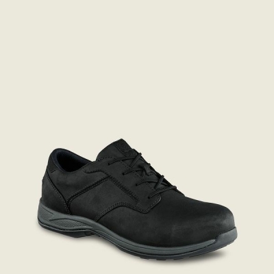 Men's Red Wing ComfortPro Safety Toe Oxford Work Shoes Black | IL798EPIN