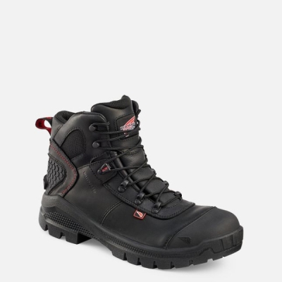 Men's Red Wing Crv™ 6-inch Waterproof Work Boots Black | IL192SXBR