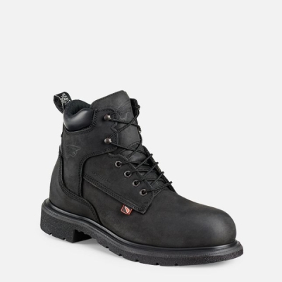 Men's Red Wing Dynaforce® 6-inch Waterproof Safety Shoes Black | IL069KWLA