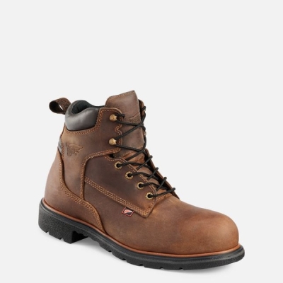 Men's Red Wing Dynaforce® 6-inch Work Boots Brown | IL408ZQOB