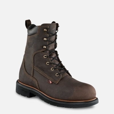 Men's Red Wing Dynaforce® 8-inch Insulated Waterproof Shoes Brown | IL204OFEX