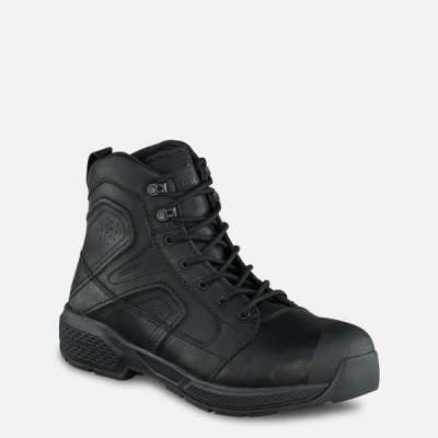 Men's Red Wing Exos Lite 6-inch Waterproof Safety Shoes Black | IL127GUPZ