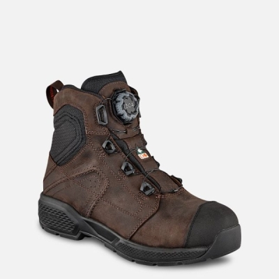 Men's Red Wing Exos Lite 6-inch Waterproof Work Boots Brown | IL380RYOS