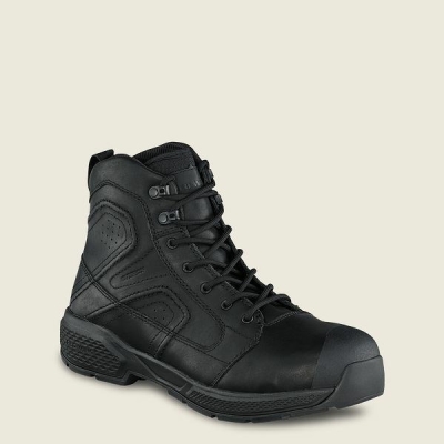 Men's Red Wing Exos Lite 6-inch Waterproof Safety Toe Boot Work Boots Black | IL451LNYQ