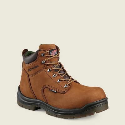 Men's Red Wing King Toe 6-inch Insulated, Waterproof Safety Toe Boots Brown | IL279UOPX