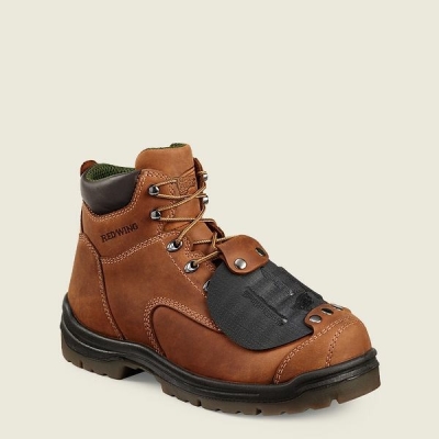 Men's Red Wing King Toe 6-inch Metguard Boot Safety Toe Boots Brown | IL508GJHO