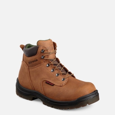 Men's Red Wing King Toe® 6-inch Safety Shoes Brown | IL748TWLD