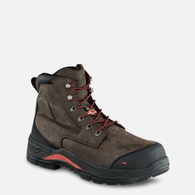 Men's Red Wing King Toe® Adc 6-inch Insulated CSA Waterproof Shoes Brown | IL480XBQG