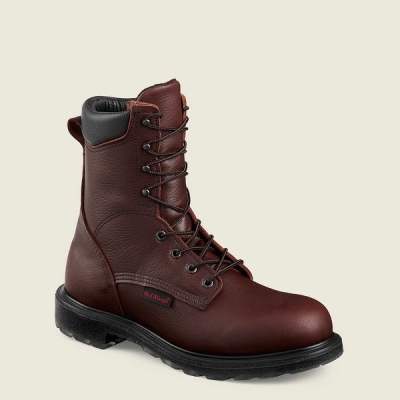 Men's Red Wing SuperSole 2.0 8-inch Safety Toe Boots Brown | IL479HUWO