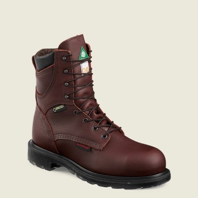 Men's Red Wing SuperSole 2.0 8-inch Waterproof CSA Safety Toe Boots Brown | IL720BWAI