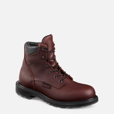 Men's Red Wing Supersole® 2.0 6-inch Work Boots Brown | IL983VKGX