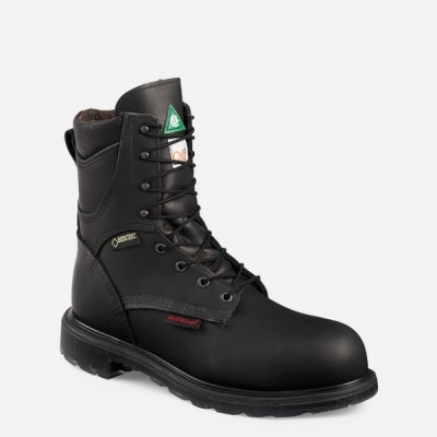 Men's Red Wing Supersole® 2.0 8-inch Insulated CSA Waterproof Shoes Black | IL026IALQ