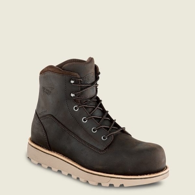 Men's Red Wing Traction Tred Lite 6-inch Waterproof Safety Toe Boots Brown | IL034ESYN