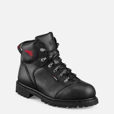 Men's Red Wing Truwelt 6-inch Waterproof Shoes Black | IL493DPEK