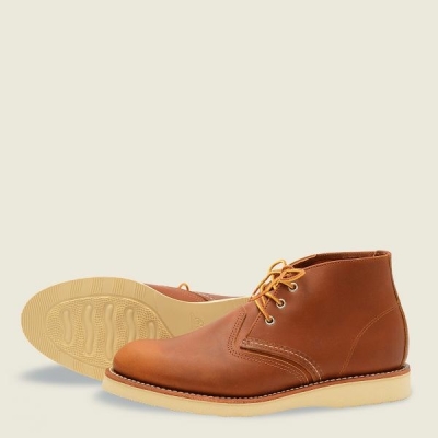 Men's Red Wing Work Chukka Chukka Heritage Boots Brown | IL614PVOQ