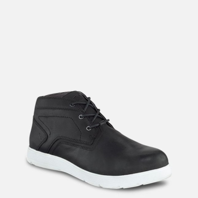 Men's Red Wing Zero-G Lite Safety Toe Chukka Work Shoes Black | IL371JMIO