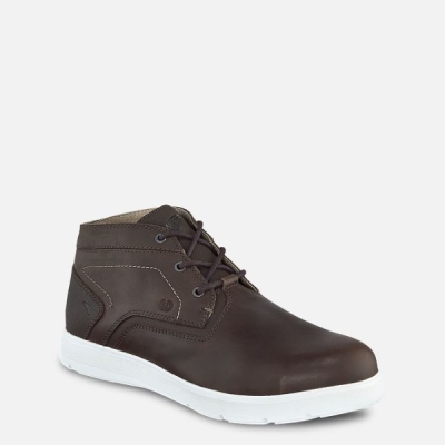 Men's Red Wing Zero-G Lite Safety Toe Chukka Work Shoes Brown | IL750NUHT