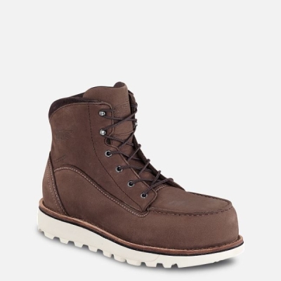 Women's Red Wing Traction Tred Lite 6-inch Waterproof Work Boots Brown | IL172QSWH